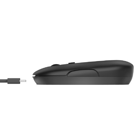 Mouse - Trust Puck - Ultrasottile Ricaricabile Wireless - Black