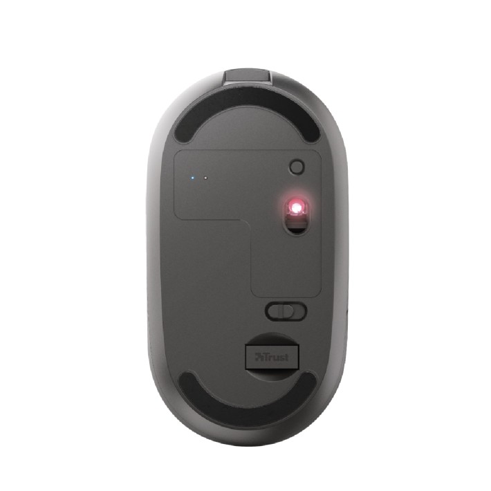 Mouse - Trust Puck - Ultrasottile Ricaricabile Wireless - Black