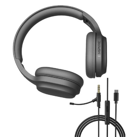 Cuffia Audio con Microfono - con collegamento Type-C o Usb-A - Comandi sul cavo