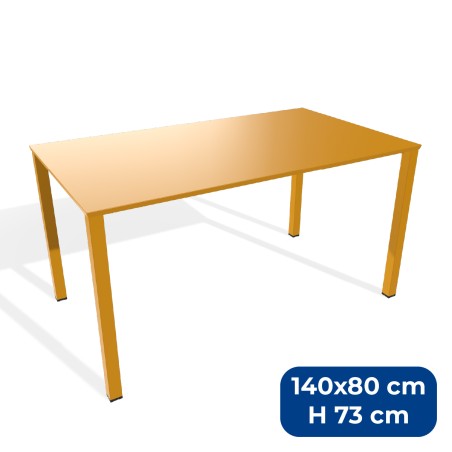 Tavolo da Esterno Modello Radura Essenza - Dimensioni 140 x 80 x 73 cm - In Metallo - Colore...