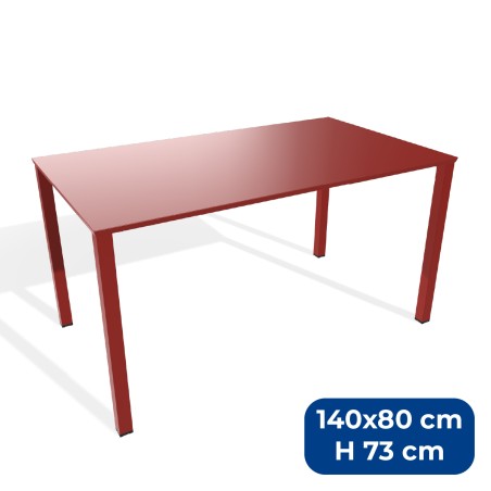 Tavolo da Esterno Modello Radura Essenza - Dimensioni 140 x 80 x 73 cm - In Metallo - Colore...