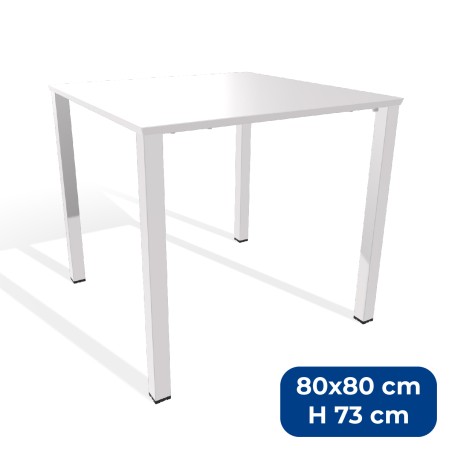 Tavolo da Esterni Modello Radura Essenza - Dimensioni 80 x 80 x 73 cm - In Metallo - Colore...