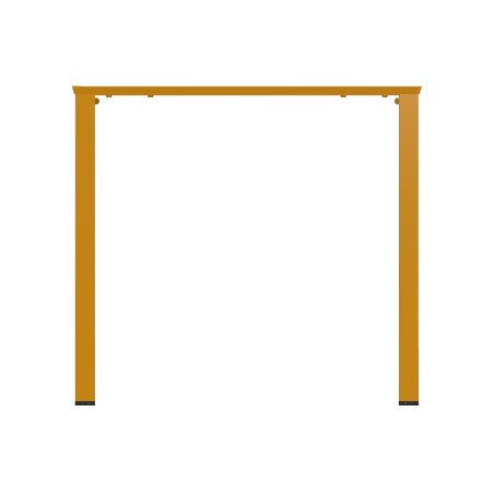 Tavolo da Esterni Modello Radura Essenza - Dimensioni 80 x 80 x 73 cm - In Metallo - Colore...