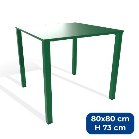 Tavolo da Esterni Modello Radura Essenza - Dimensioni 80 x 80 x 73 cm - In Metallo - Colore...