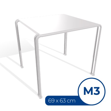 Tavolo da Esterno Modello Radura Essenza School 015 - Dimensioni 69 x 63 x 60 cm - In...