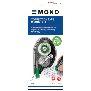 Tombow Mono YT4 nastro di correzione 10 m Bianco 1 pz