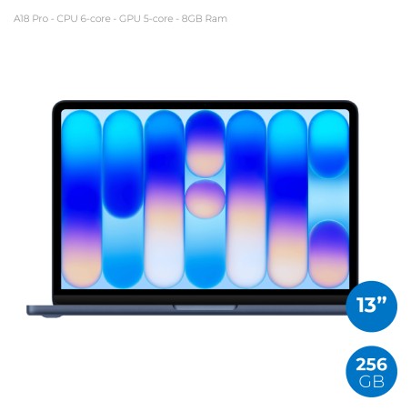 Notebook 13" - Apple Macbook Neo - A18 Pro CPU 6‑core GPU 5‑core - Ram 8GB - SSD 256GB -...