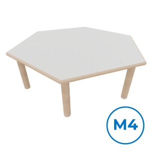 Tavolo Esagonale Infanzia - Dimensioni 128 x 111 x 53 cm...