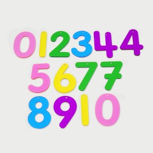 Set Numeri Colorati Traslucidi - Dimensione 7 cm -...