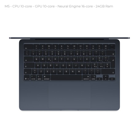 Notebook 15.3" - Apple MacBook Air - M5 CPU 10‑core  GPU 10‑core - Ram 24GB - SSD 1TB -...
