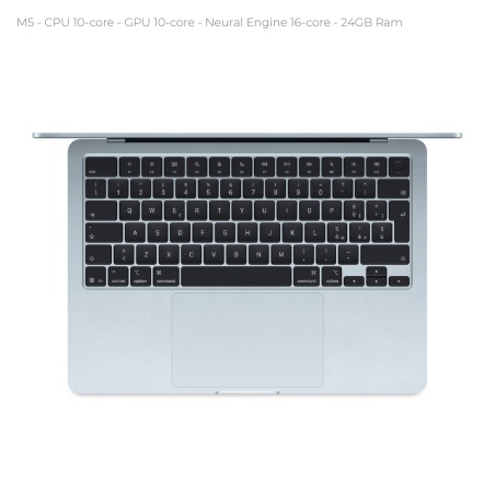 Notebook 15.3" - Apple MacBook Air - M5 CPU 10‑core  GPU 10‑core - Ram 24GB - SSD 1TB -...