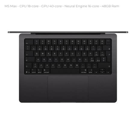 Notebook 16" - Apple MacBook Pro - M5 Max CPU 18‑core GPU 40‑core - Ram 48GB - SSD 2TB -...