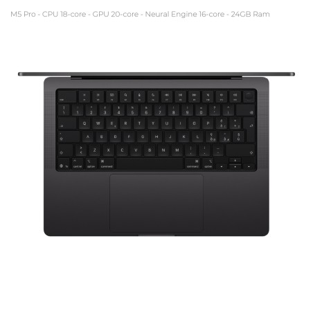Notebook 16" - Apple MacBook Pro - M5 Pro CPU 16‑core GPU 20‑core - Ram 24GB - SSD 1TB -...