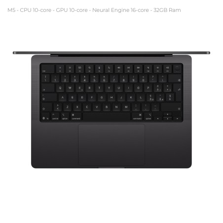Notebook 14" - Apple MacBook Pro - M5 CPU 10‑core GPU 10‑core - Ram 32GB - SSD 1TB - MacOS...