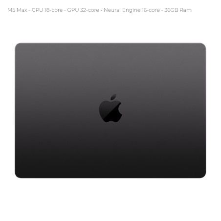 Notebook 16" - Apple MacBook Pro - M5 Max CPU 18‑core GPU 32‑core - Ram 36GB - SSD 2TB -...