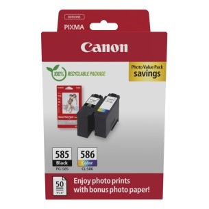 Canon PG-585/CL-586 PVP cartuccia d'inchiostro 2 pz...