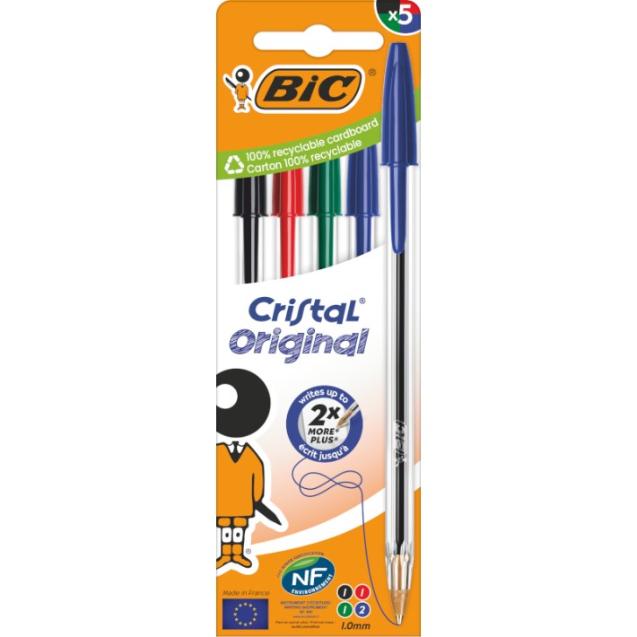 BIC 516346 penna a sfera Nero, Blu, Verde,...