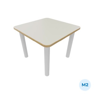 Tavolo Bebe Quadrato in Melaminico con Piedini -...