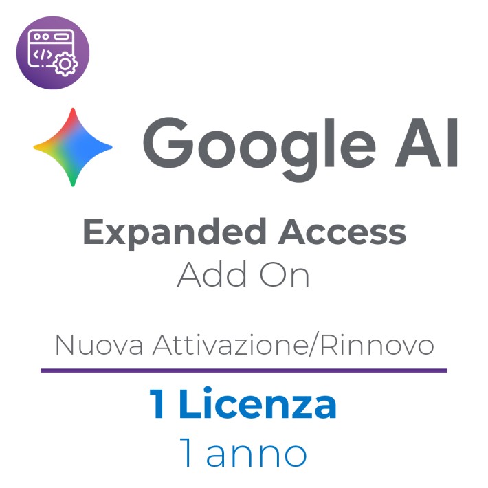 Google AI Expanded Access Add On - 1 Utente -...