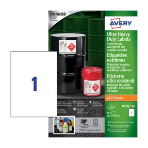 Avery B4775-50 etichetta autoadesiva Rettangolo...