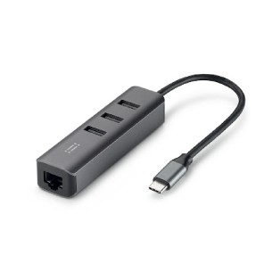 Aiino Link Hub USB-C con 3 porte USB-A e porta Ethernet -...