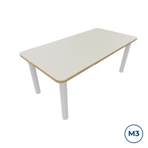 Tavolo Bebe Rettangolo in Melaminico con Piedini -...