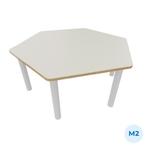 Tavolo Bebe Esagonale in Melaminico con Piedini -...