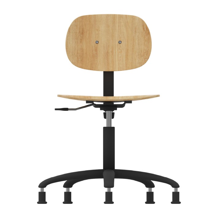 Sedia Modello GPRO Girevole in Legno con...