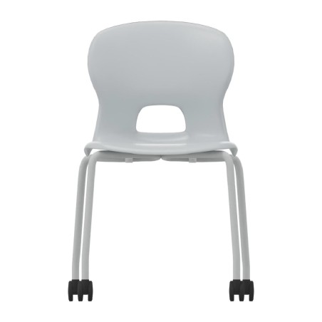 Sedia Gelso 4 Gambe con Ruote - Altezza Seduta 46,5 cm - Colore Scocca Grigio Chiaro -...