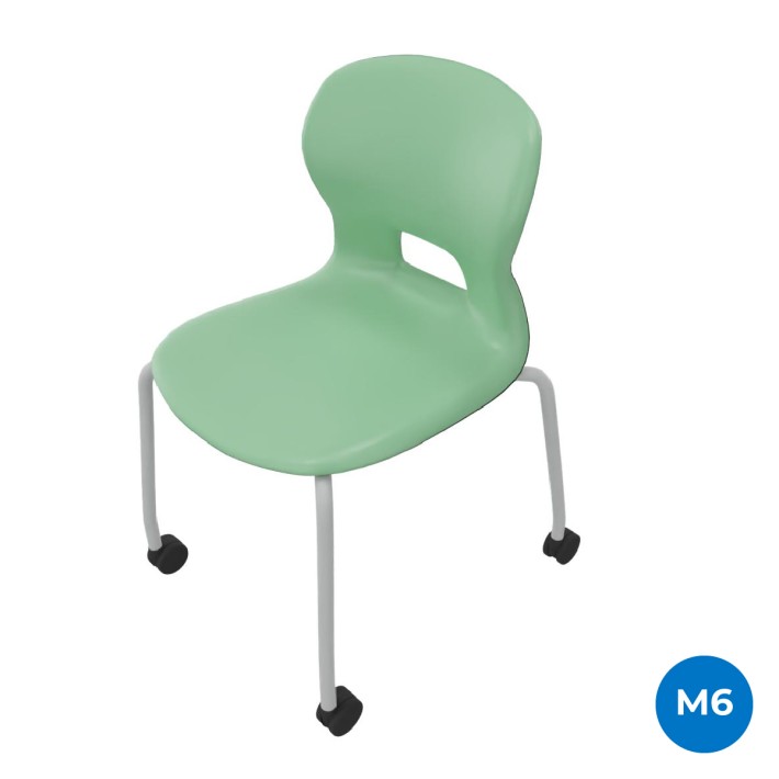 Sedia Gelso 4 Gambe con Ruote - Altezza Seduta...