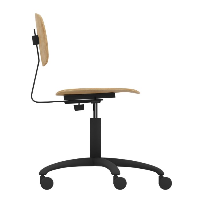 Sedia Modello GPRO Girevole in Legno con Ruote...