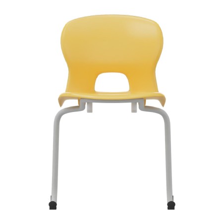 Sedia Gelso Cantilever - Altezza Seduta 42,5 cm - Colore Scocca Giallo - Colore Struttura...