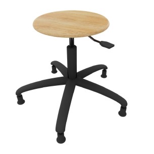 Sgabello Modello GPRO Girevole in Legno con Piedini -...