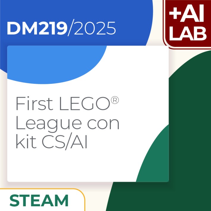 First LEGO League con kit CS/AI 2h Lab in presenza