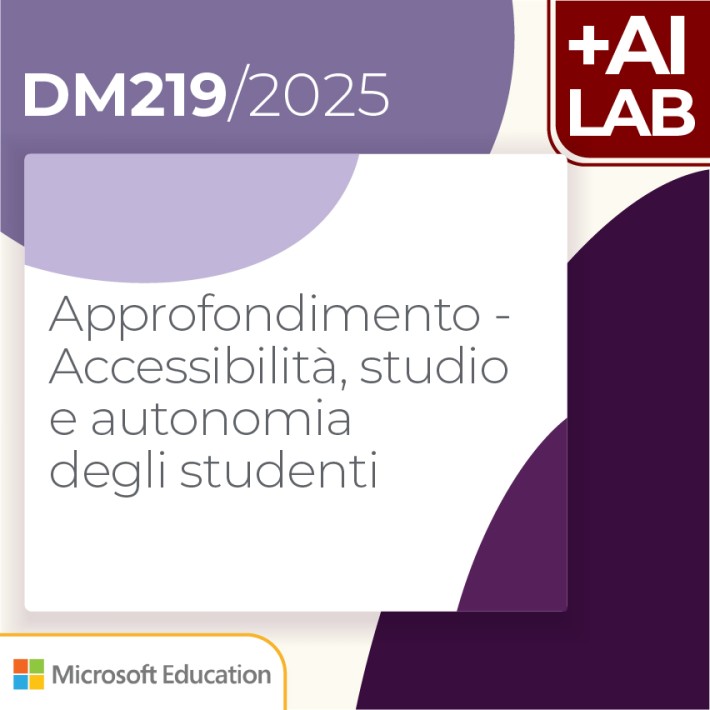 Approfondimento - Accessibilità, studio e...