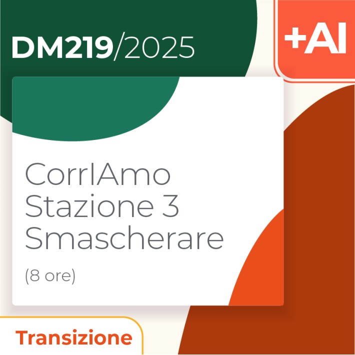 CorrIAmo Stazione 3 – Smascherare 8h Formazione...