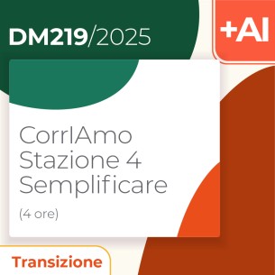 CorrIAmo Stazione 4 – Semplificare 4h Formazione on line
