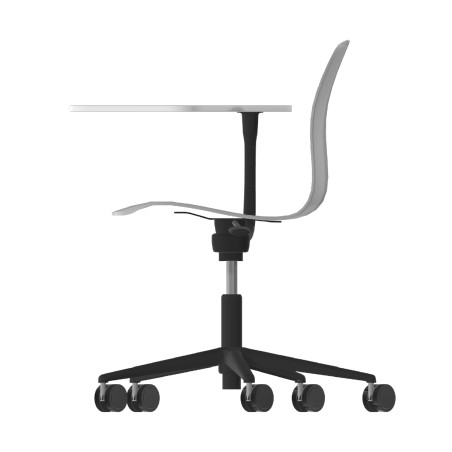 Sedia Pioppo con Ruote - Tavoletta da 29x47,8 cm - Altezza Regolabile 31/51 cm - Colore...