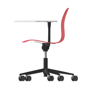 Sedia Pioppo con Ruote - Tavoletta da 29x47,8 cm -... 2