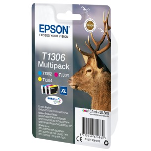 Epson Stag Multipack 3 colori DURABrite Ultra Cervo T1306