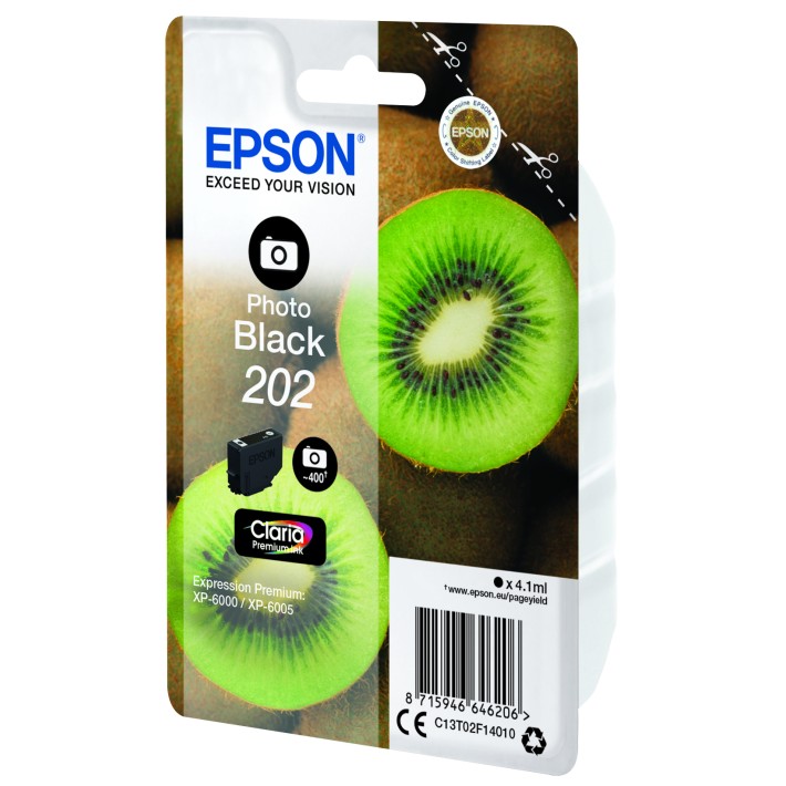 Epson Kiwi Singlepack Photo Black 202 Claria...