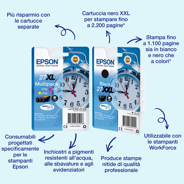 Epson Alarm clock Multipack 3-colour 27...