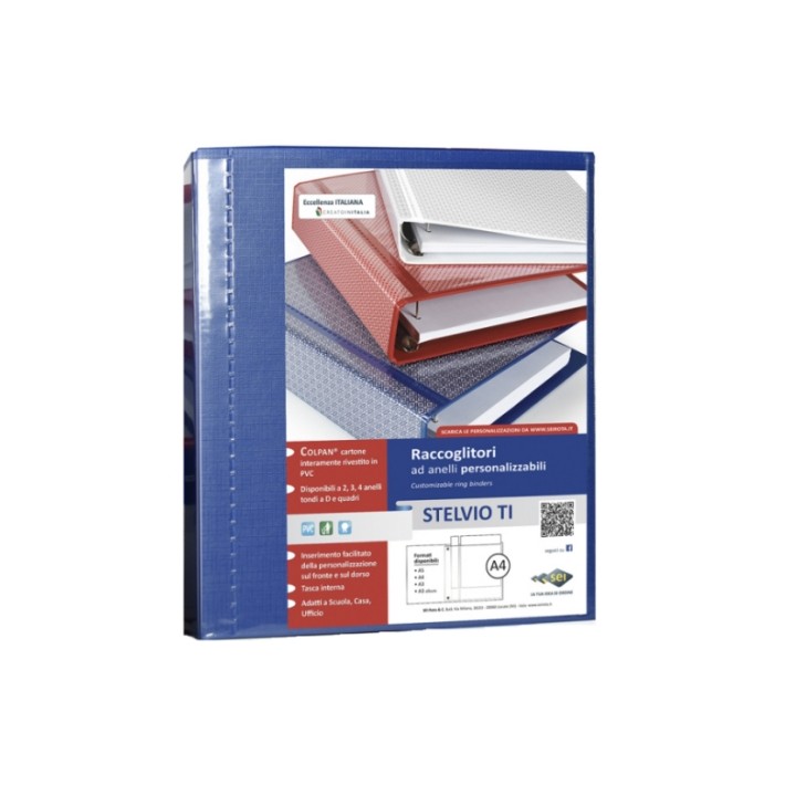 SEI Rota Stelvio TI raccoglitore ad anelli A4 Blu