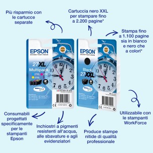 Epson Alarm clock Singlepack Black 27 DURABrite Ultra Ink