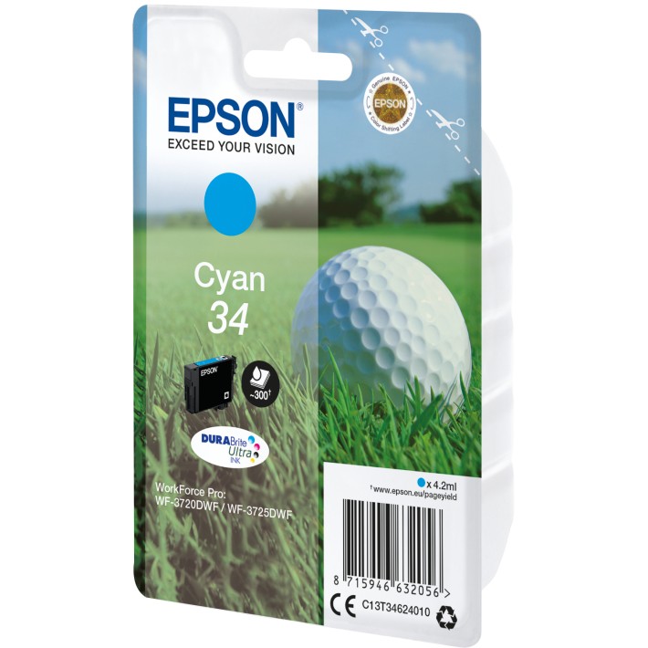 Epson Golf ball Inchiostro ciano singolo...