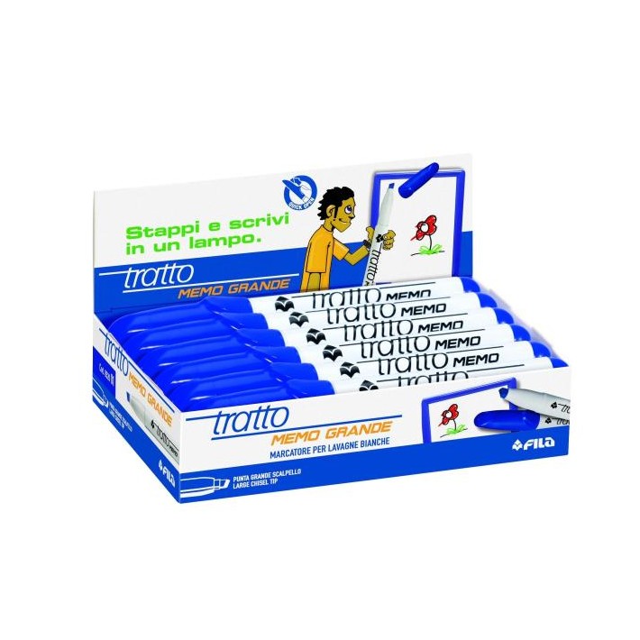 Tratto 852001 evidenziatore 12 pz Blu