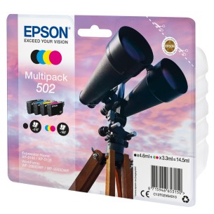 Epson 502 Binocolo Multipack cartuccia d'inchiostro 4...