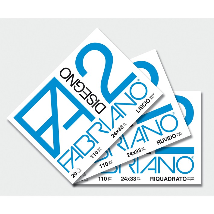 Fabriano Blocco FA/2 20 fogli 24x33 cm ruvidi