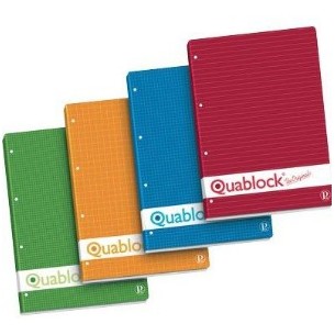 Pigna quablock A4 ricambi per quaderni 210 x 297 mm (A4)...