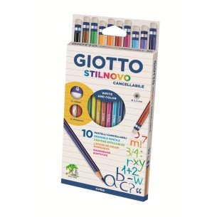 F.I.L.A. Astuccio 10 Giotto Stilnovo Con Gomma Su...